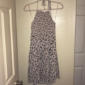 American Eagle halter cheetah dress